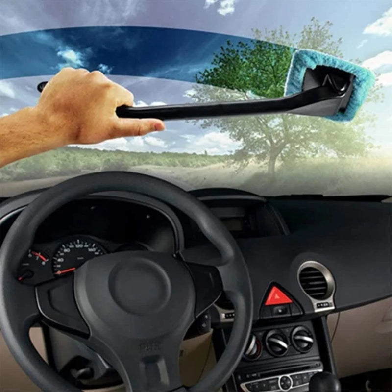 Ergonomic Handled Microfiber Car Window Cleaner