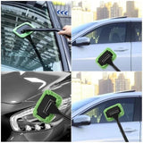 Ergonomic Handled Microfiber Car Window Cleaner