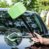 Ergonomic Handled Microfiber Car Window Cleaner